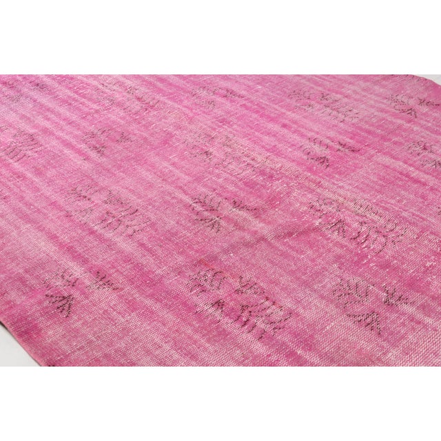 Textile Turkish Home Living Pink Rug For Sale - Image 7 of 10