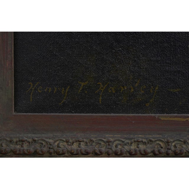 Henry Harvey Oil on Canvas Large Farm Scene Painting - Signed For Sale - Image 10 of 12