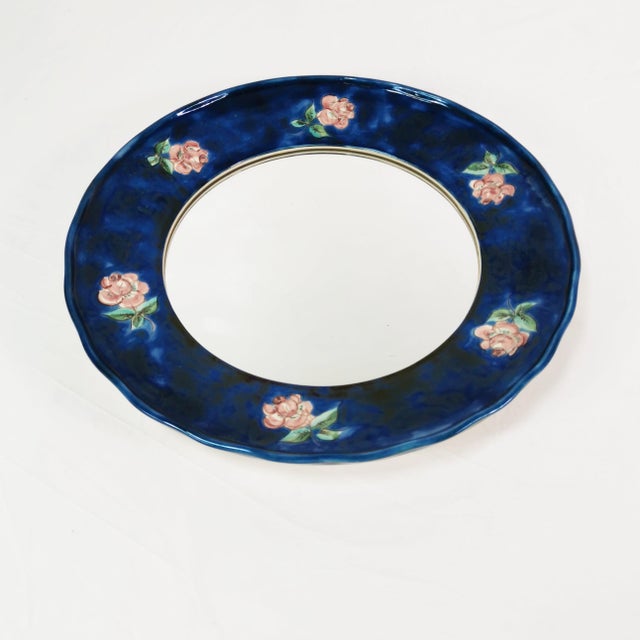 Ceramic Wall Mirror from Hindelanger-Keramik, Germany, 1960s For Sale - Image 9 of 9