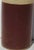 Stoneware cylinder in MCM style, glazed in a 3-color pattern with a stippled tan glaze, raw stoneware surface, and deep...