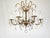 Antique 6 Arm Absolutely Fabulous Brass Cut Lead Glass Crystal Chandelier For Sale In South Bend - Image 6 of 12