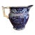Circa 1830 Staffordshire Dark Blue Transfer Decorated Pitcher by Joseph Stubbs or Longport, Burslem in the Shell Pattern For Sale