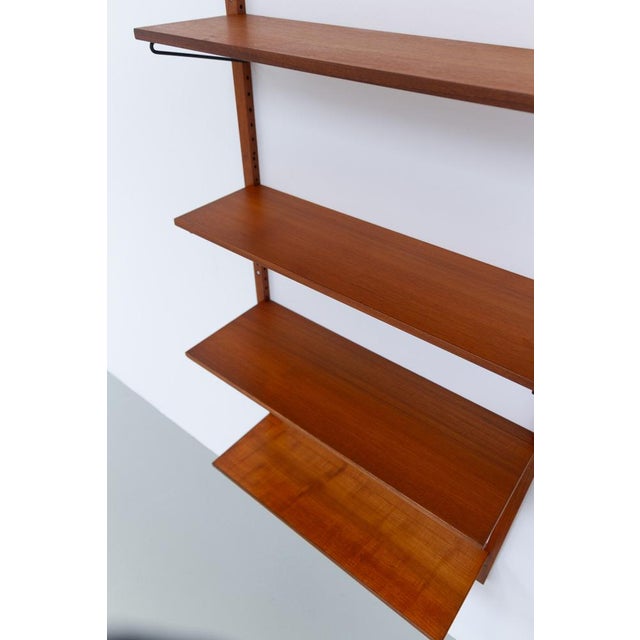 Vintage Danish Wall-Mounted Teak Shelving System, 1960s For Sale - Image 13 of 18