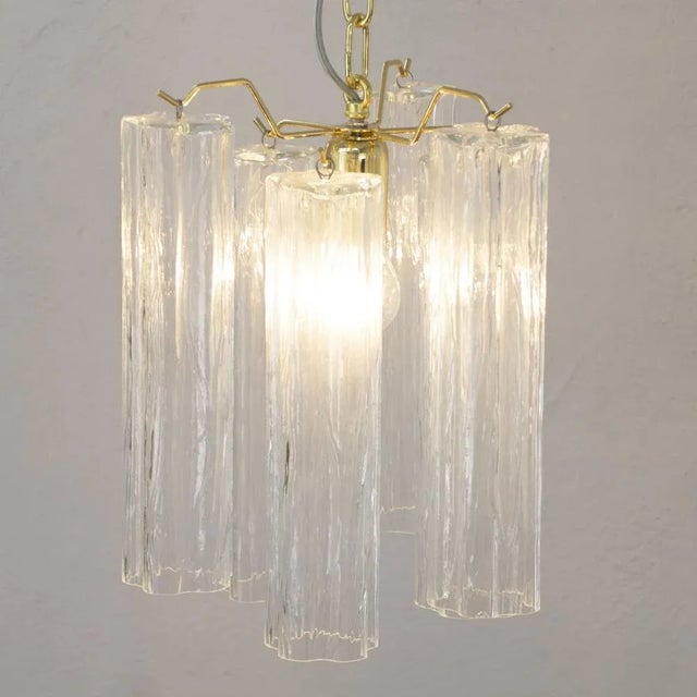 Gold Suspension Lamp in Murano Glass, Italy, 1990s For Sale - Image 8 of 13