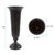 Black Hammered Em Dash Tall Flared Trumpet Vase- Medium For Sale - Image 8 of 8