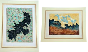 Mid Century Impressionist Colorful Monotypes by Georges-Armand Masson - a Pair
