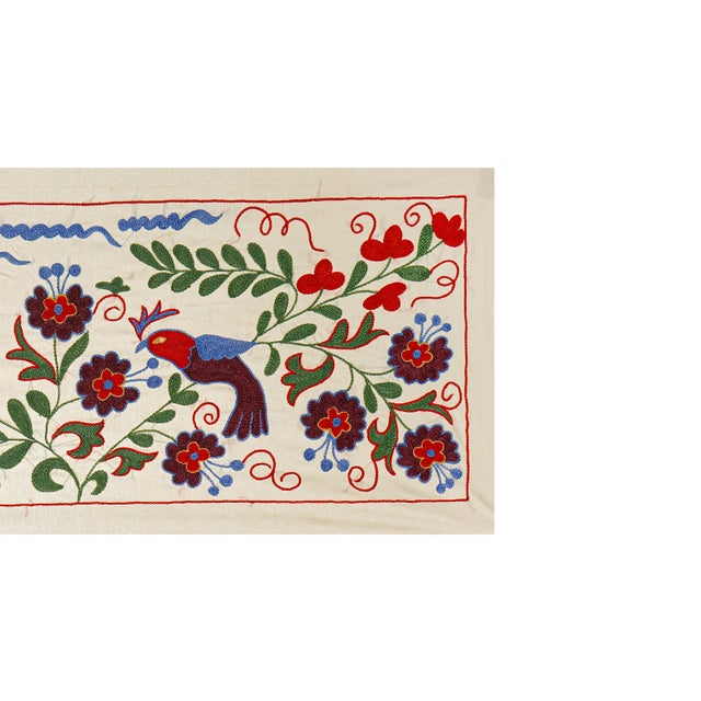 Suzani Wall Decor 1'4'' X 3'2'' For Sale - Image 4 of 10