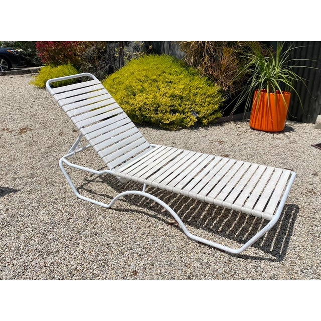 A pair of vintage Tropitone Kahana adjustable chaise lounge in original condition. Marked Tropitone as shown in photo....