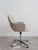Italian swivel chair chair produced by Velca Legnano with new eco -leather upholstery, Italy 1960 Adhesive label of the...