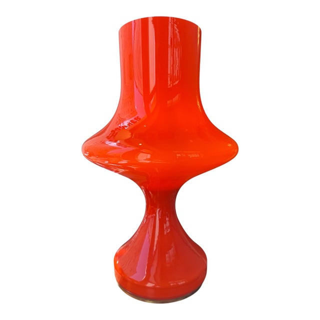 Table Lamp in Red Glass Stepan Tabera for Opp Jihlava, 1970s For Sale - Image 9 of 9