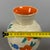 Vintage Beige and Orange Ceramic Vase with Relief Flowers from Umbertide Fornaci For Sale - Image 9 of 11