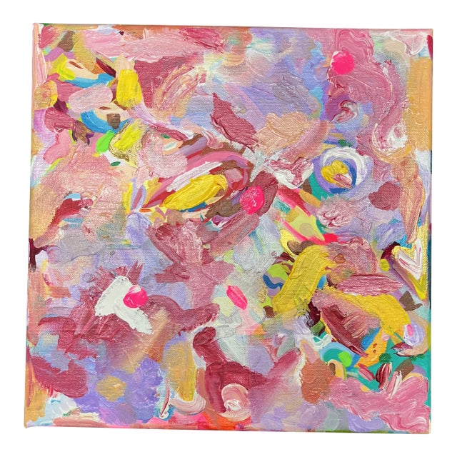 "Bash" Contemporary Original Abstract Acrylic Painting by Lee Ten Hoeve For Sale