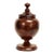 Vintage Turned Wood Lidded Urn For Sale