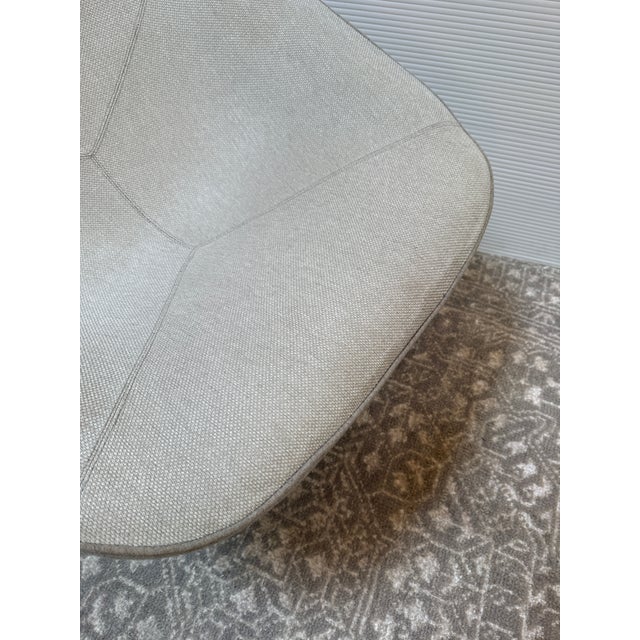 Metal Luca Nichetto for Artifort Pala Swivel Chair + Ottoman, Set For Sale - Image 7 of 12