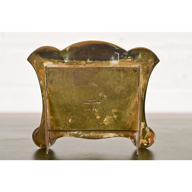 Marshall Field & Co. Antique Viking Bronze Picture Frame or Calendar Frame, Circa 1910 For Sale - Image 9 of 12