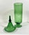 Attributed to Gio Ponti for Empoli, 1960s. Very large and flawless emerald green apothecary jar. 24” tall 7” wide