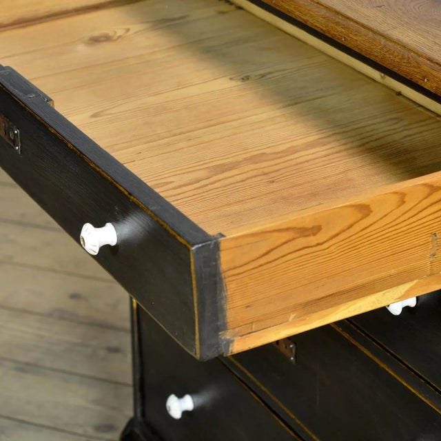 Oak and Pine Chest of Drawers, 1910s For Sale - Image 4 of 13