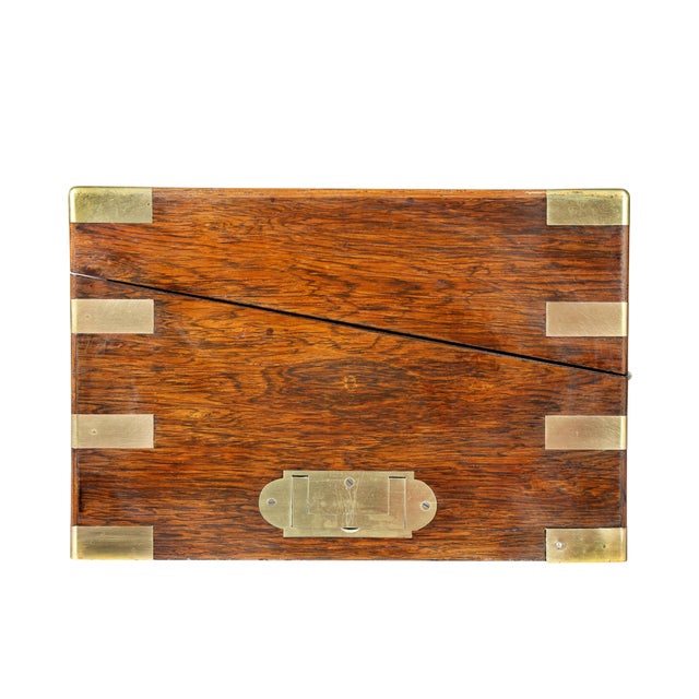 Wood Early Victorian Rosewood Lapdesk on Stand For Sale - Image 7 of 10