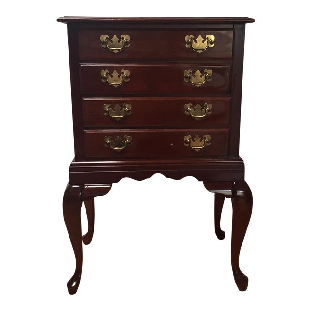 Queen Anne Style 4 Drawer Silver Chest Chairish
