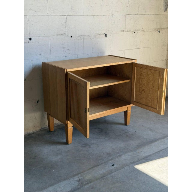 Brown Danish Oak Small Storage Cabinet Mid-Century Modern 1960s For Sale - Image 8 of 11
