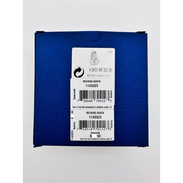 Swarovski Rocking Santa Figurine No. 1143323 Retired For Sale - Image 10 of 10