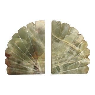 Vintage Art Deco Marble Bookends - a Pair For Sale