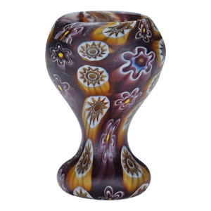 Antique Millefiori Vase by Fratelli Toso Murano Early 20th Century