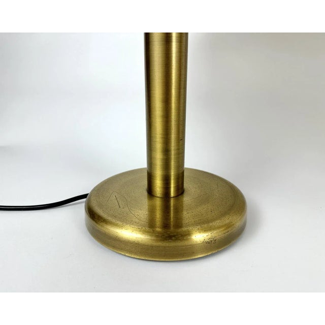 1970s Vintage Table Lamps in Glass and Brass by Peill & Putzler, 1970s, Set of 2 For Sale - Image 5 of 11