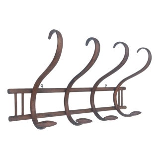 Vintage Wall Coat Rack in Bentwood, 1950s For Sale