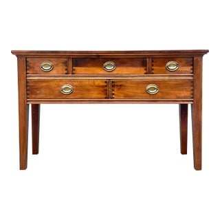 Aa Laun Maple 5 Drawer Sofa Console Table For Sale