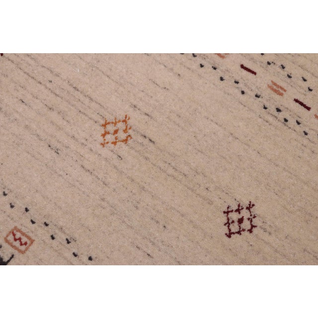 Modern Gabbeh Ivory Wool Rug- 8'3''x10'0'' For Sale In New York - Image 6 of 10