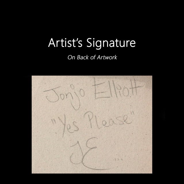 Yes Please - Colorful Contemporary Expressionist Still Life Painting Original Artwork by Jonjo Elliott For Sale - Image 9 of 9