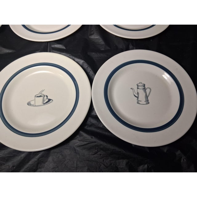 Cute set of 6 Plates with coffee or tea cups & pitchers as the theme. Each measure 8.25". -Check out the rest of my shop,...