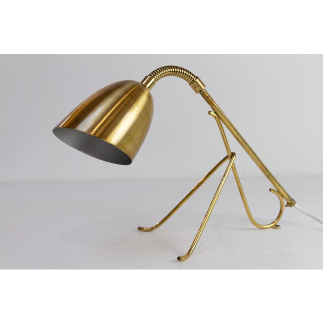 Swedish Brass Table Lamp, 1950s For Sale - Image 13 of 18