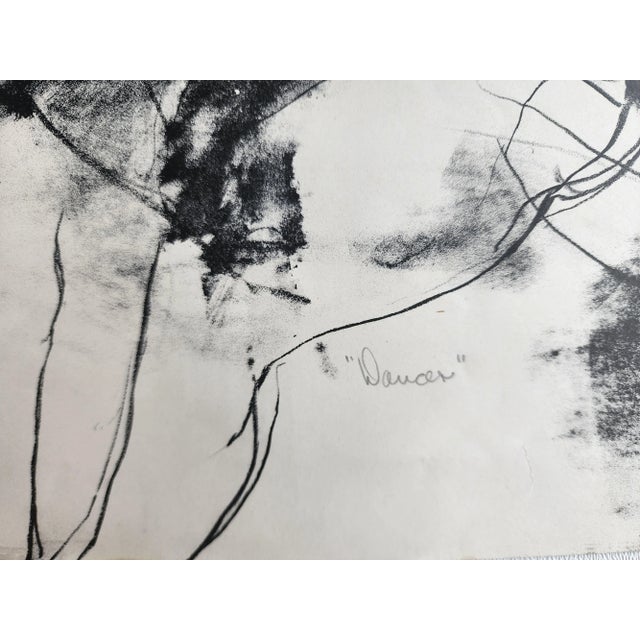 1960s 1965 John Rock "Dancer" Abstract Lithograph Numbered 10/10 For Sale - Image 5 of 6