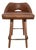 Egg Designs Savannah Bronzed Steel and Leather Barstools by Ngala Trading For Sale