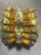 Copper Schreiner of New York: Vintage Starburst Earrings With Amber and Citrine Glass Crystal, Pair For Sale - Image 8 of 10