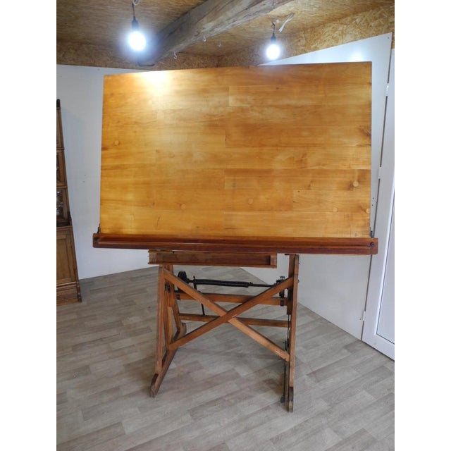 Antique Bauhaus Architect's Drawing Board from Wichmann Berlin, 1920s For Sale - Image 13 of 18
