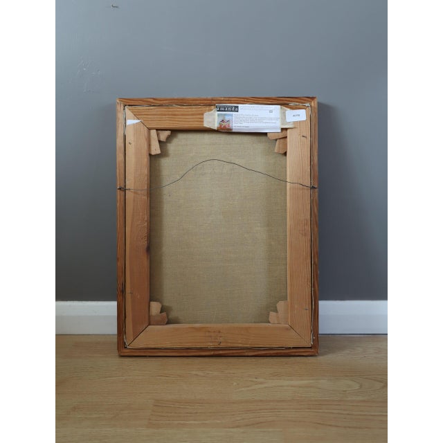 1955 Mid-Century Modern 'A Moment Between Thoughts' Swedish Abstract Figurative Oil Painting, Framed For Sale - Image 10 of 10