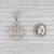 2010s 0.20ctw Diamond Pink Tourmaline Pendant 14k Rose White Gold For Sale - Image 5 of 6