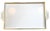 Mid-Century Kyes Moiré Glaze White Greek Key Serving Trays — Set of 3 For Sale In Seattle - Image 6 of 8
