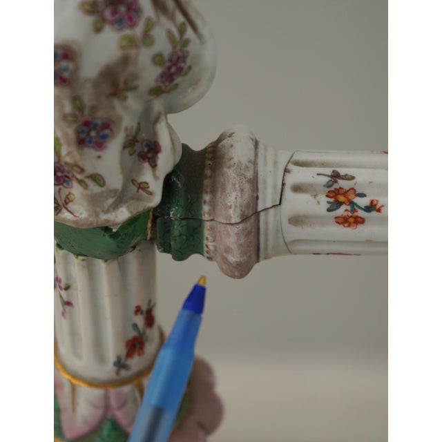Italian 19th Century Antique Porcelain Fire Screen Frame For Sale - Image 9 of 12