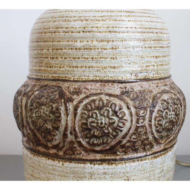 Mid-Century Ceramic Table Lamp by Marcel Giraud, 1970s For Sale - Image 9 of 18