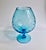 1960s Empoli Optic Aqua Art Glass Snifter Vase For Sale - Image 14 of 14
