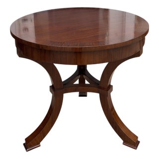 1 of 2 Dessin Fournir Baran Walnut Side Table For Sale