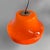Mid-Century Modern Italian Pendant in Orange Glass and White Metal, 1970s For Sale - Image 4 of 16