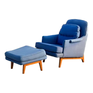 Vintage Dunbar Model 484 Lounge Chair and Ottoman