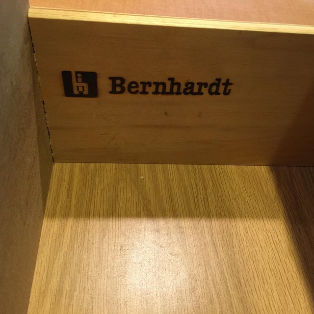 Wood 1970s Campaign Bernhardt Black Side Table For Sale - Image 7 of 8