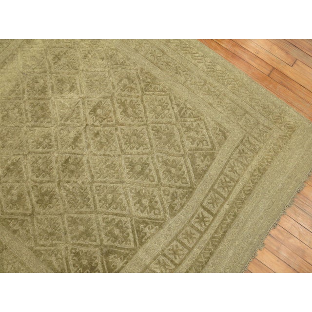 Late 20th Century Zabihi Collection Vintage Persian Souf Jajim Carpet - 5' x 5'11" For Sale - Image 5 of 6