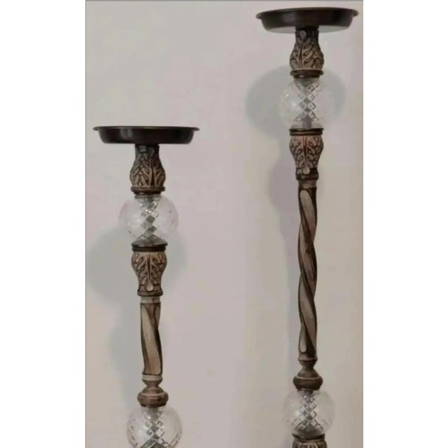 Vintage John-Richard Floor Torchières - A Pair For Sale - Image 10 of 12
